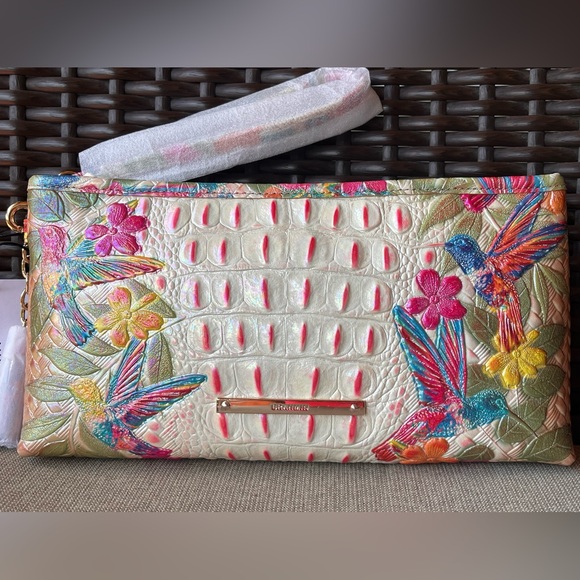 NWT Brahmin Kayla in DESERT BLOOM PARTON Clutch#1 - Picture 1 of 15